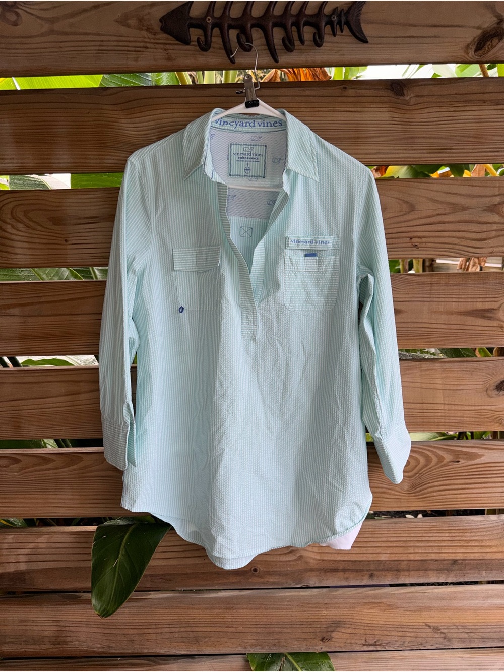 Vineyard Vines Light Mint Green Striped' Button-Down Shirt